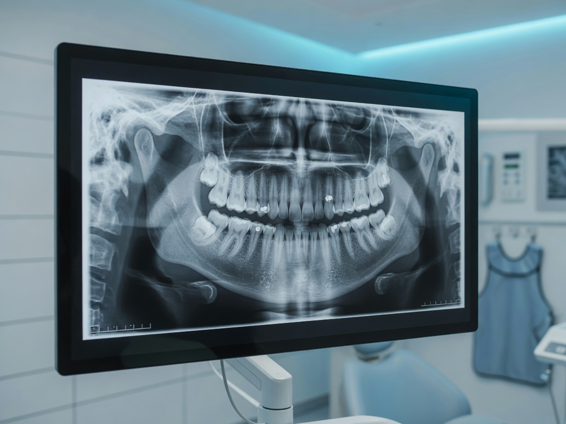 Low-radiation digital dental X-ray display